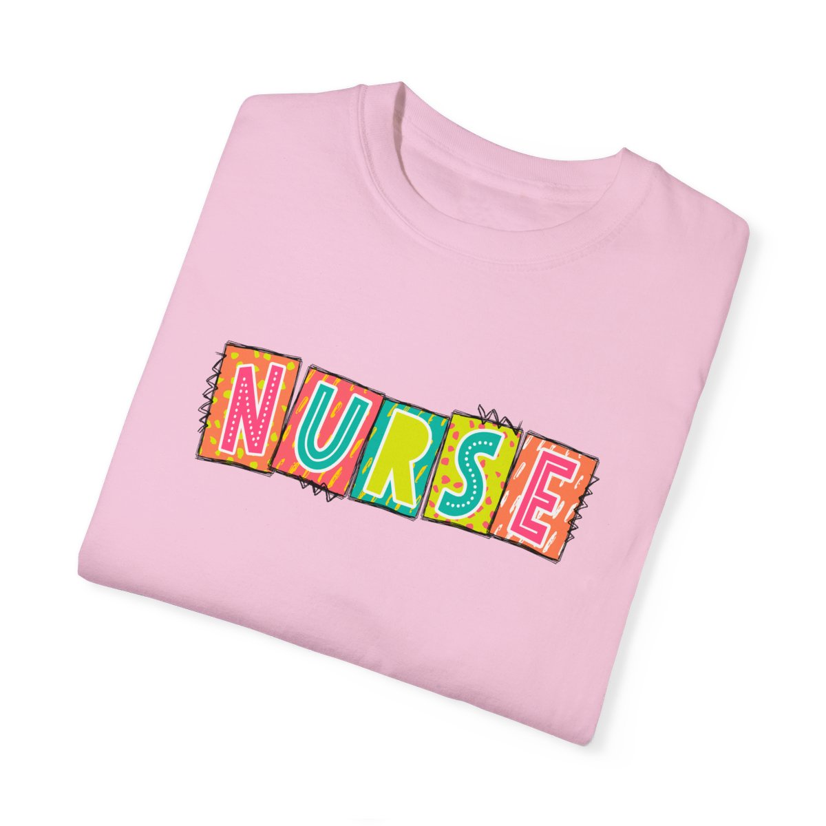 Nurse2 Neon Blocks Short Sleeve Tee