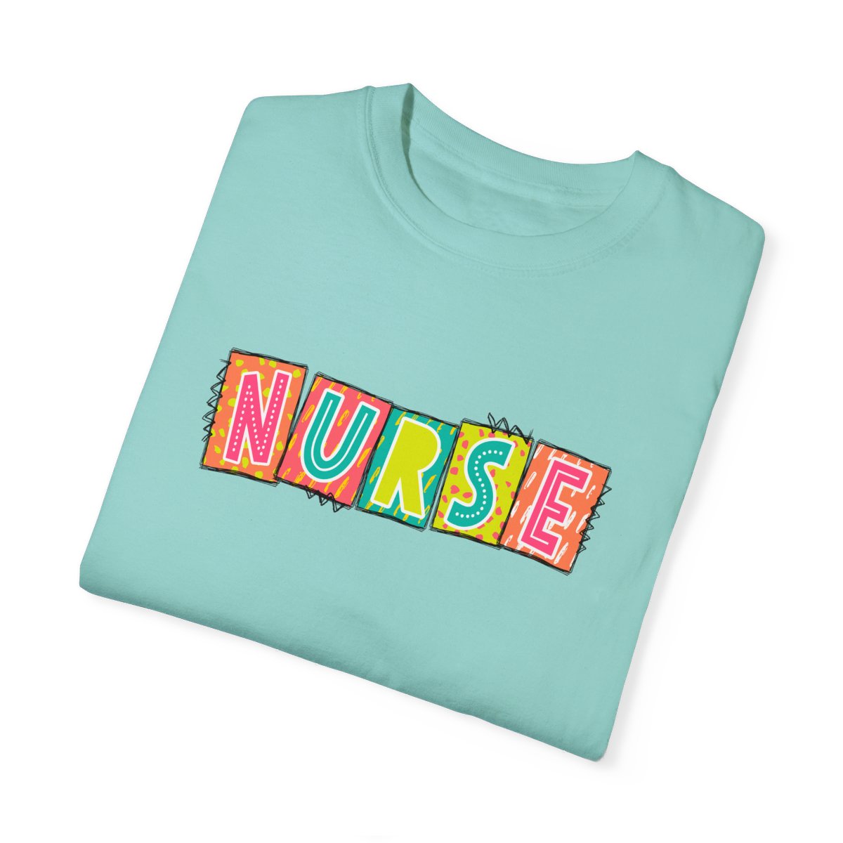 Nurse2 Neon Blocks Short Sleeve Tee