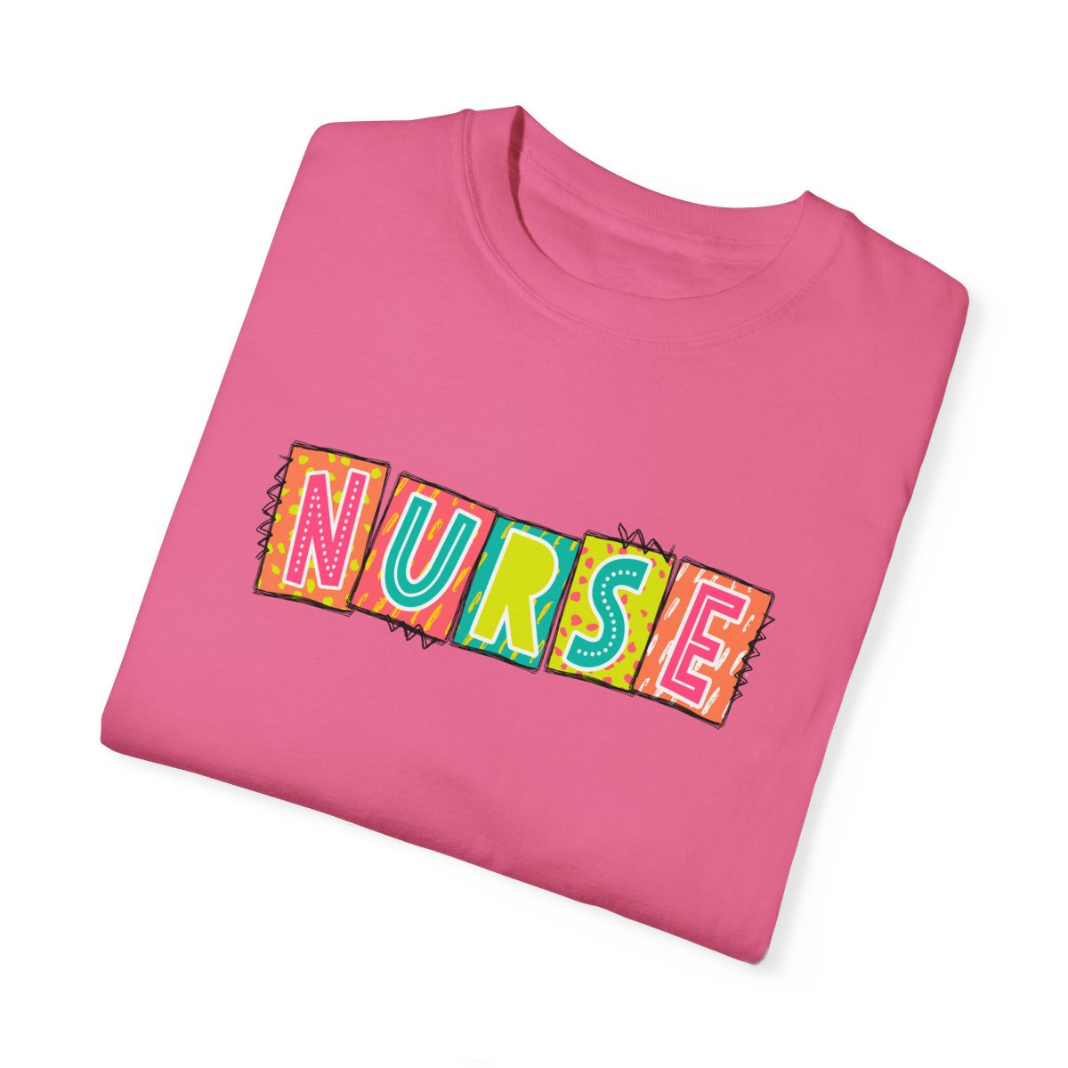 Nurse2 Neon Blocks Short Sleeve Tee