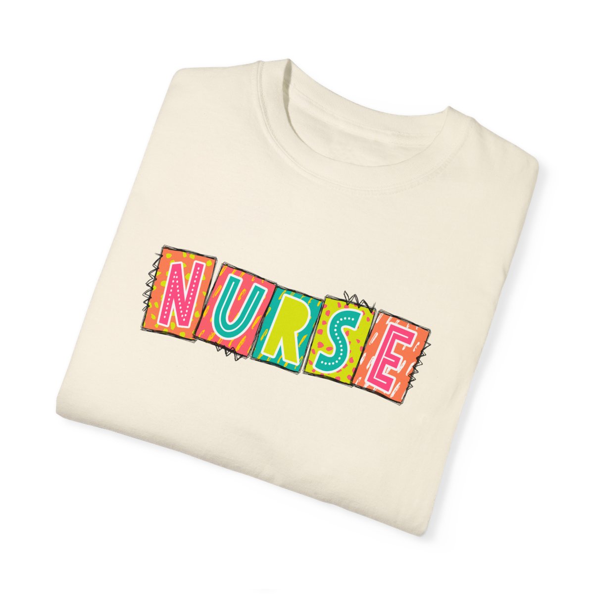 Nurse2 Neon Blocks Short Sleeve Tee