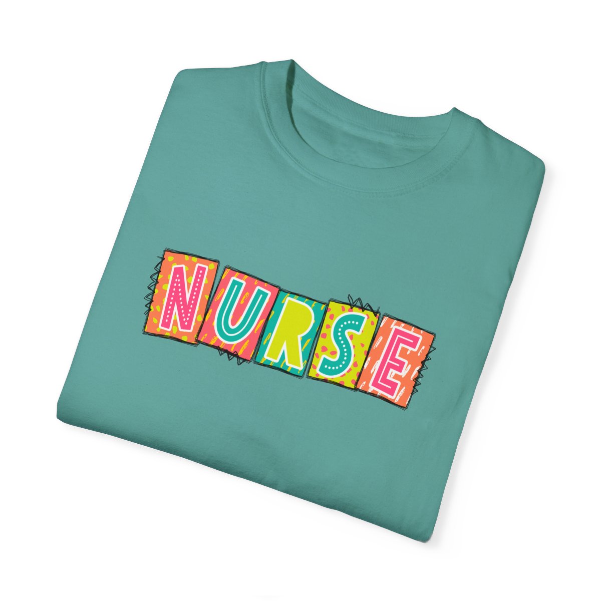 Nurse2 Neon Blocks Short Sleeve Tee