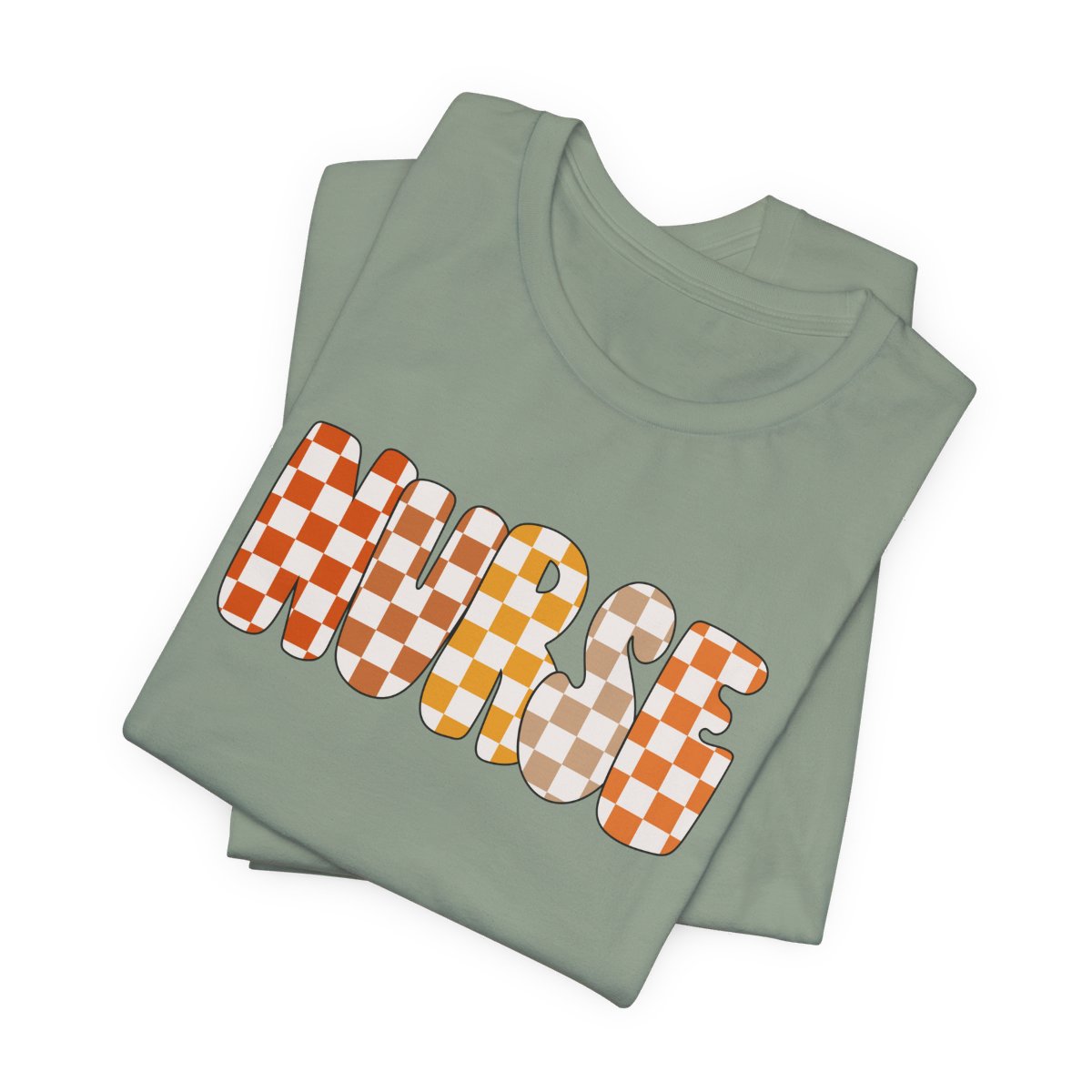 Nurse Checkered Fall Short Sleeve Tee