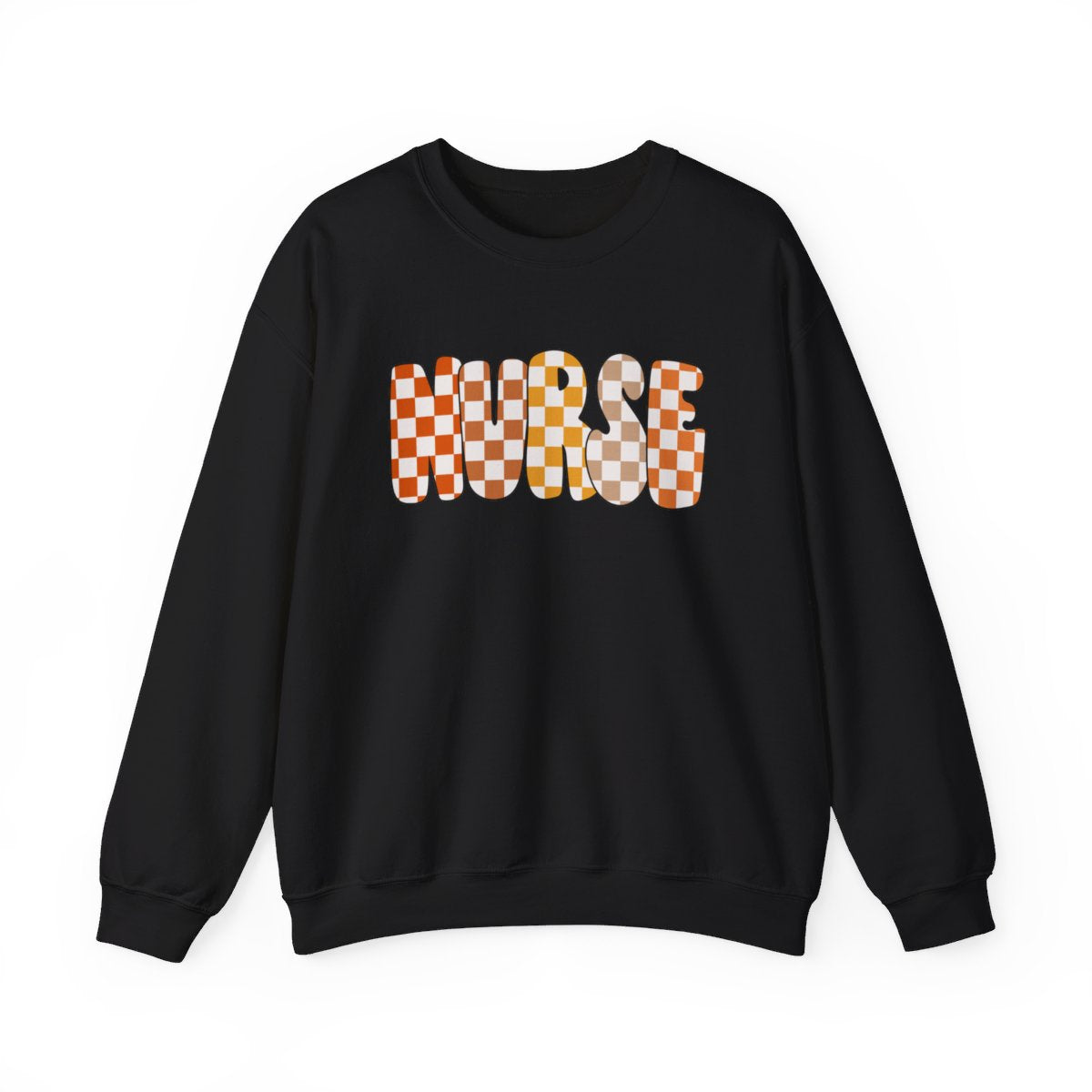 Nurse Checkered Fall Long Sleeve Sweatshirt