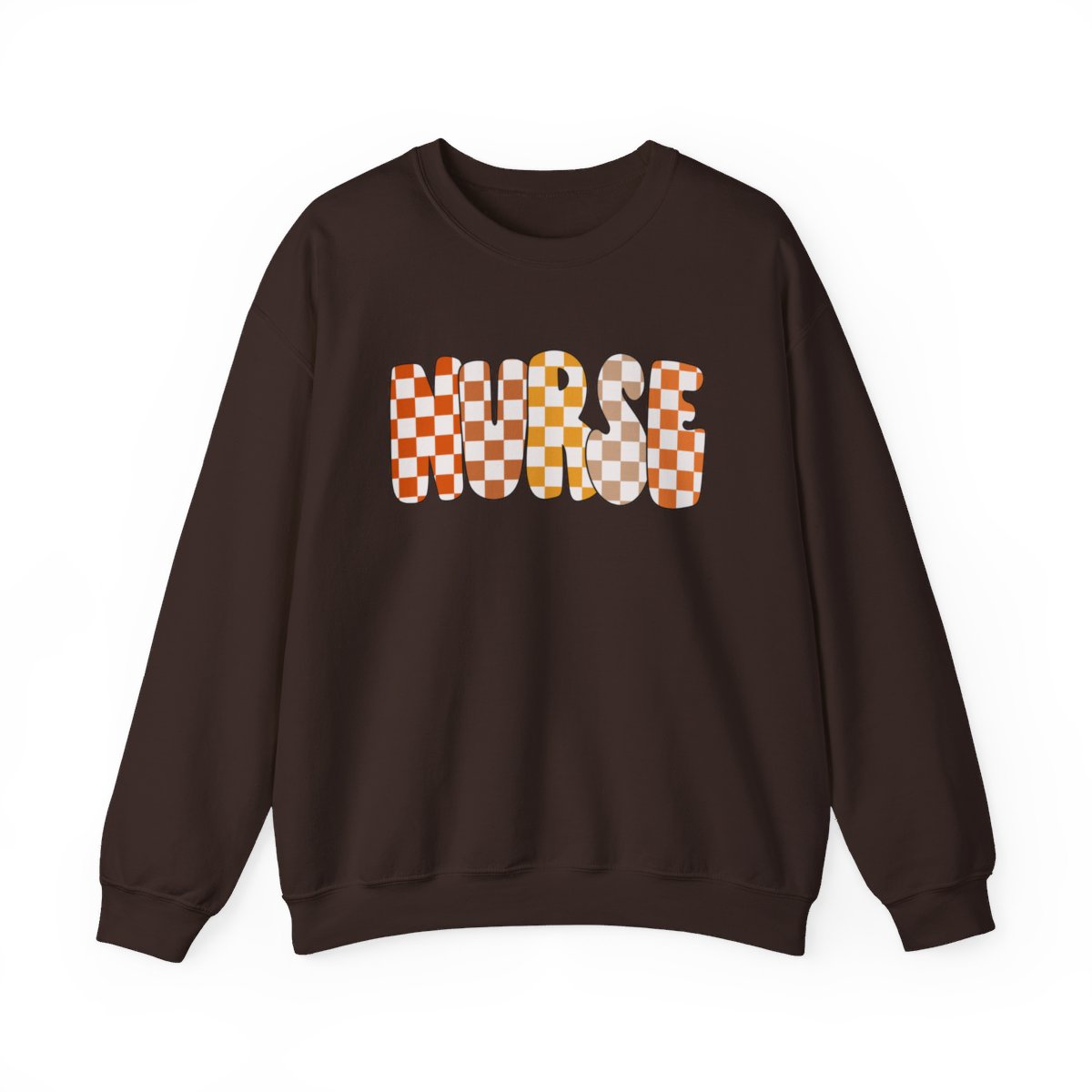 Nurse Checkered Fall Long Sleeve Sweatshirt
