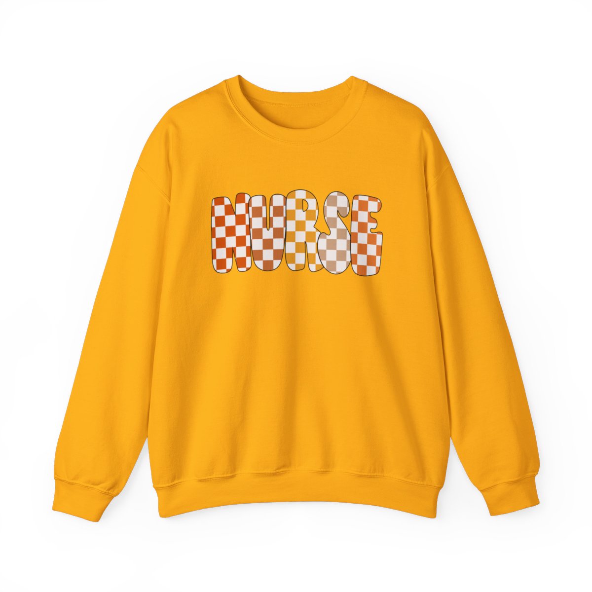 Nurse Checkered Fall Long Sleeve Sweatshirt