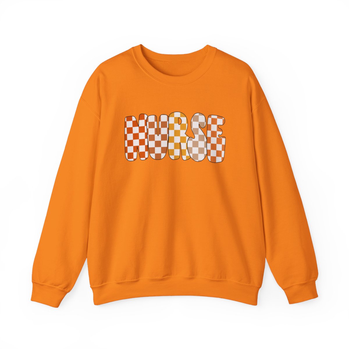 Nurse Checkered Fall Long Sleeve Sweatshirt