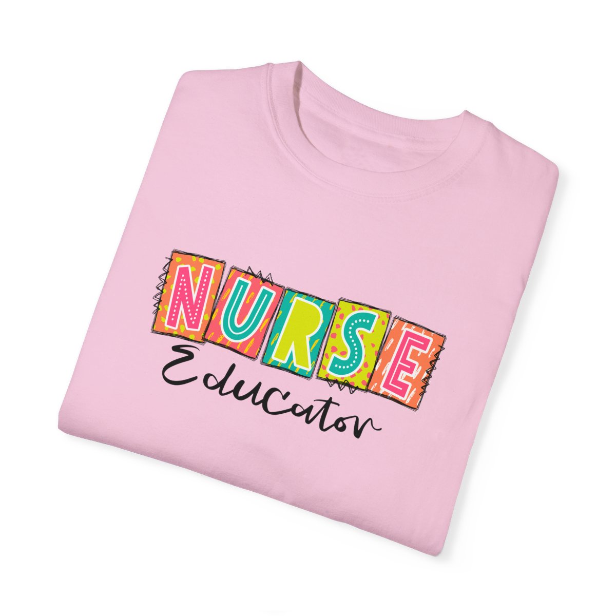 Nurse Educator Neon Blocks Short Sleeve Tee