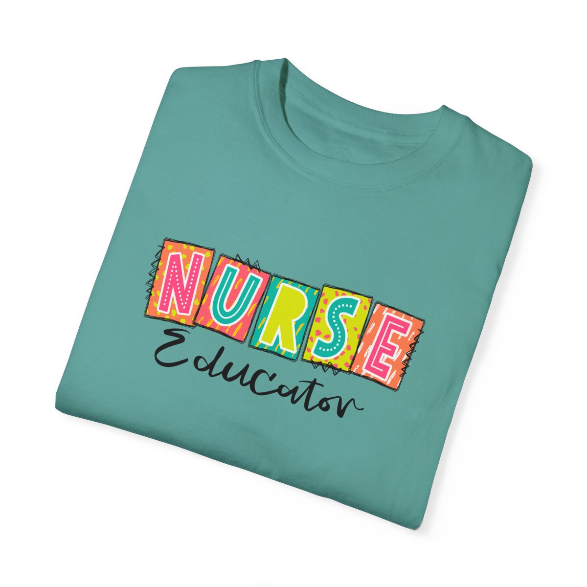 Nurse Educator Neon Blocks Short Sleeve Tee