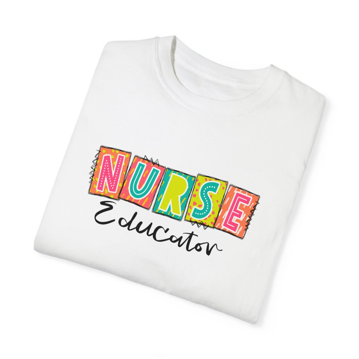 Nurse Educator Neon Blocks Short Sleeve Tee