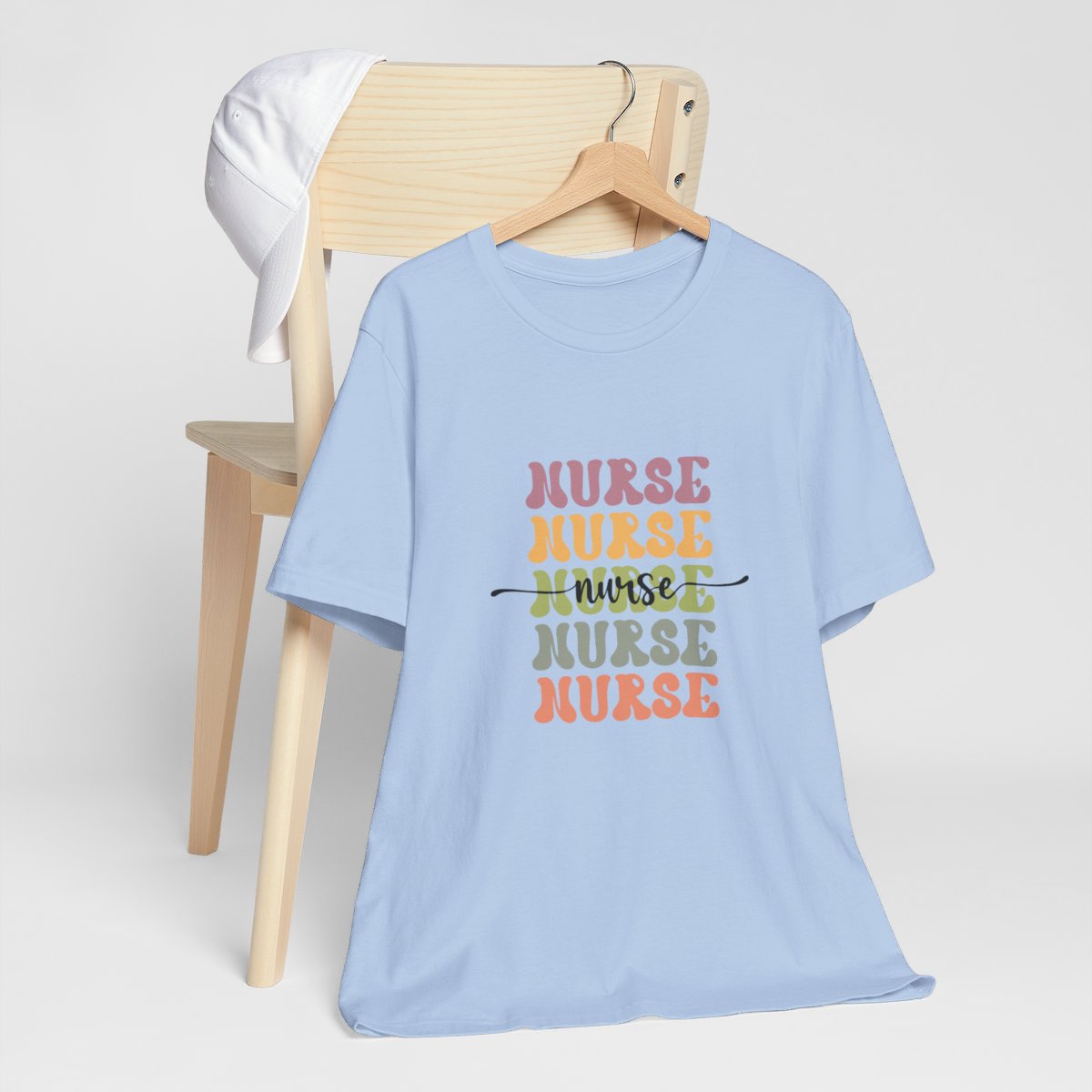 Nurse x5 with Script Short Sleeve Tee