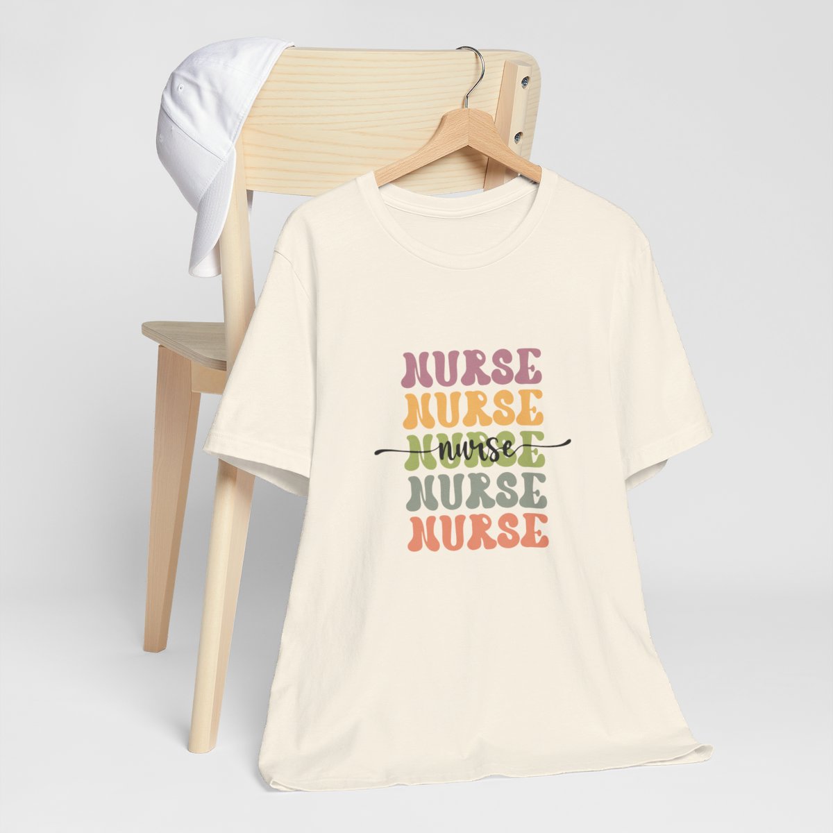 Nurse x5 with Script Short Sleeve Tee