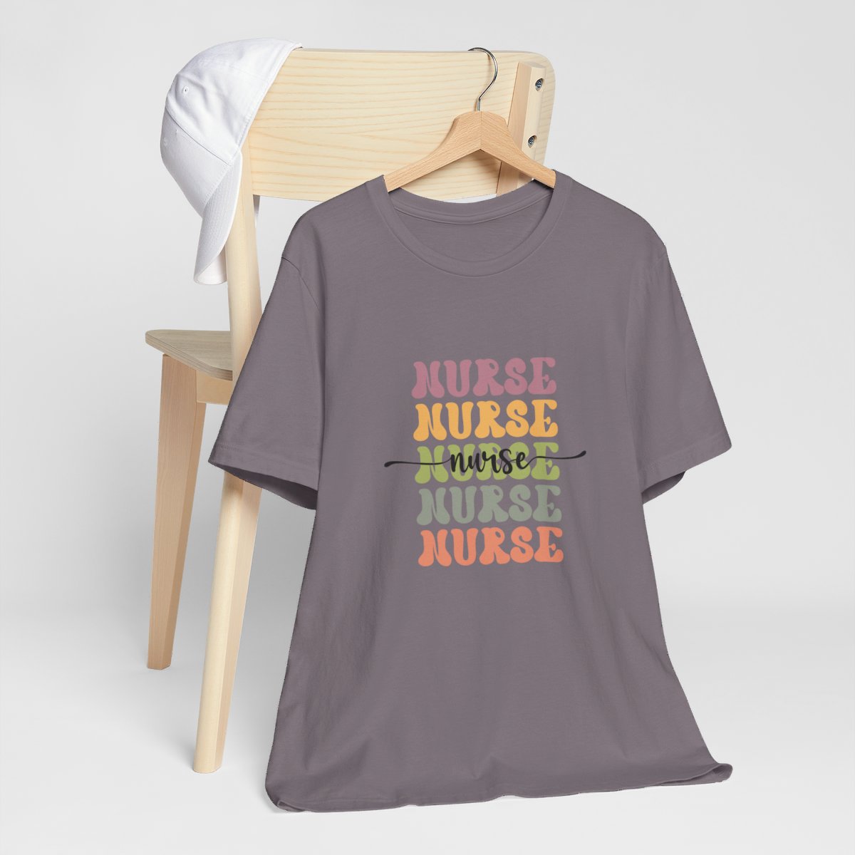 Nurse x5 with Script Short Sleeve Tee