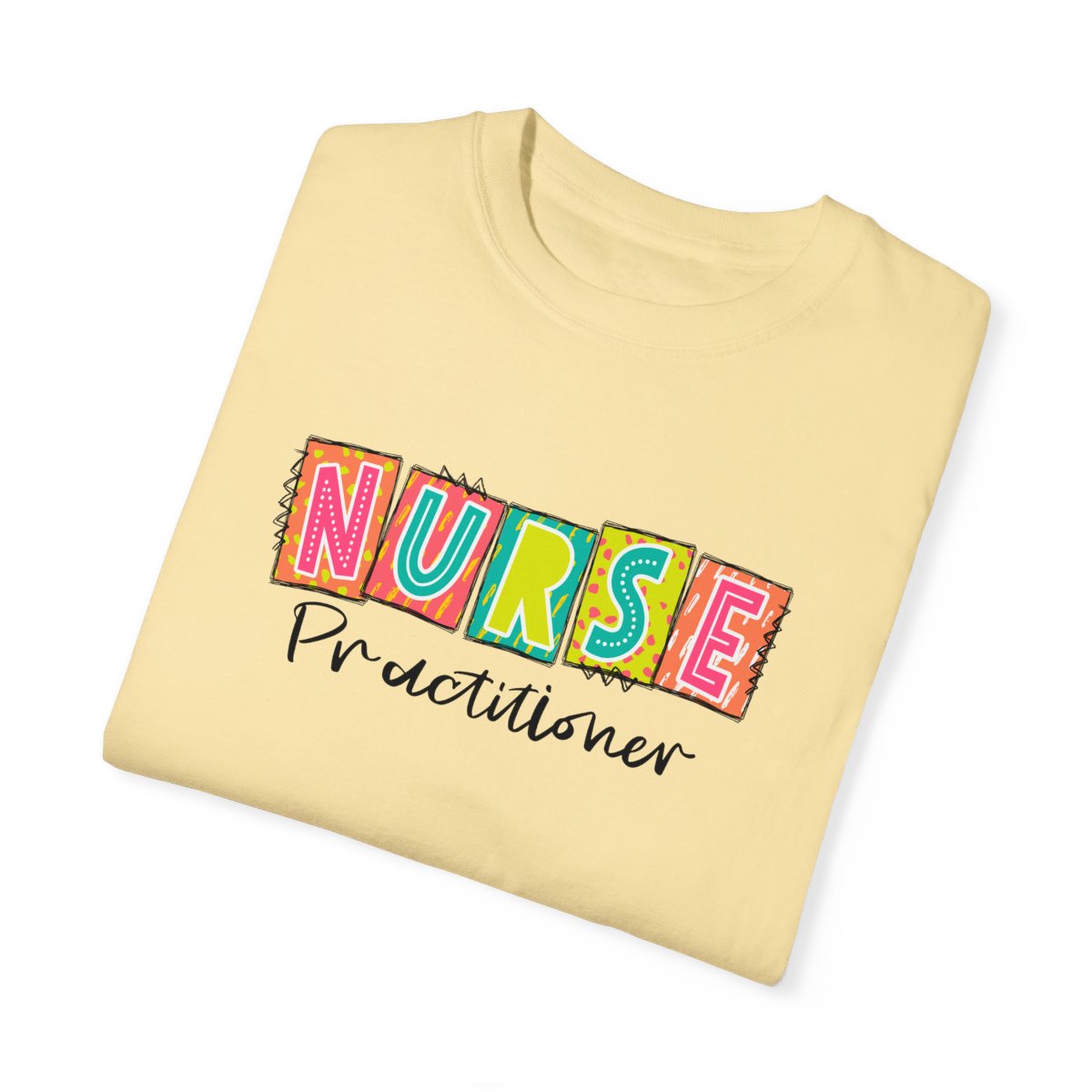 Nurse Practitioner Neon Blocks Short Sleeve Tee