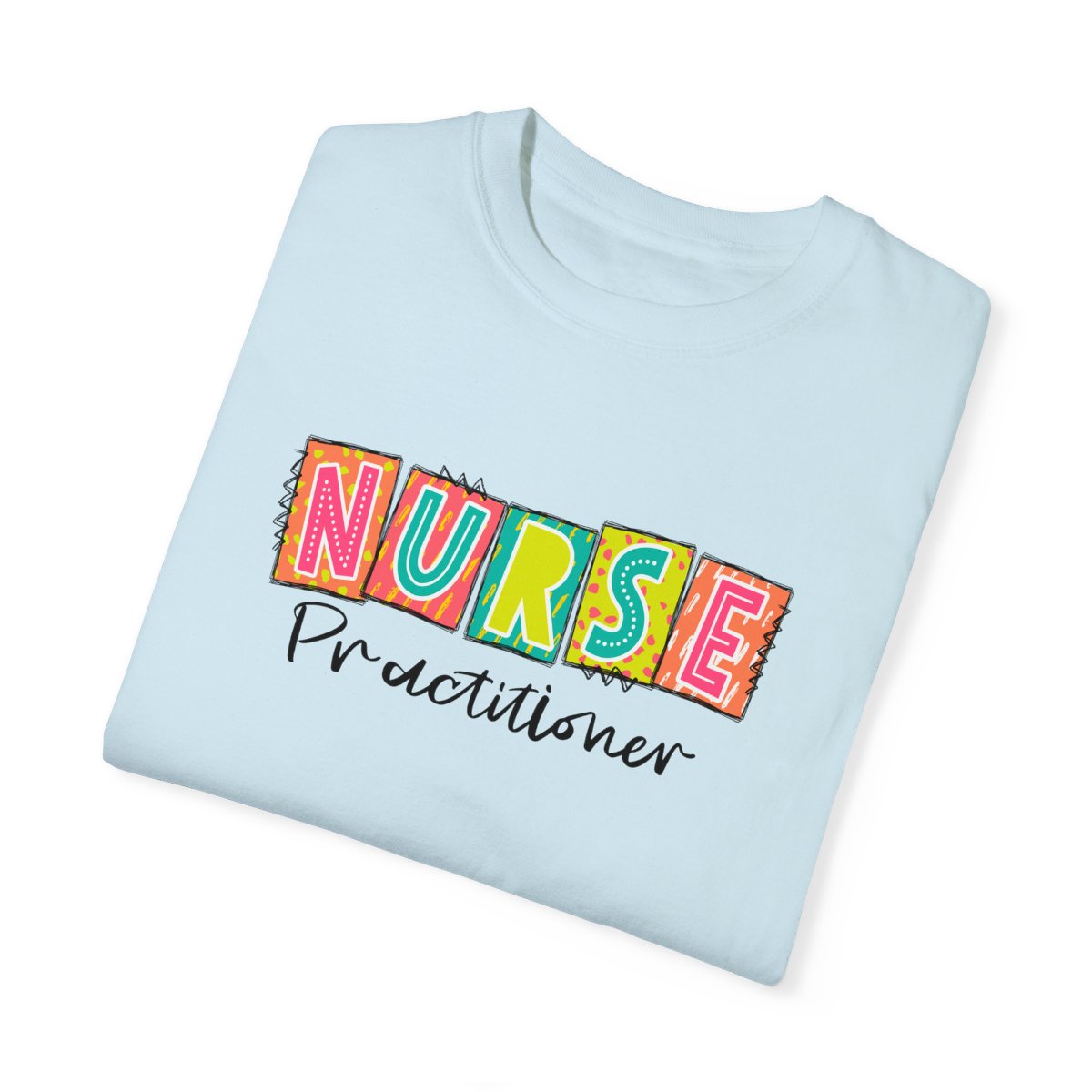 Nurse Practitioner Neon Blocks Short Sleeve Tee