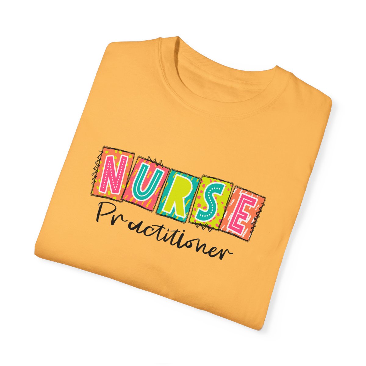 Nurse Practitioner Neon Blocks Short Sleeve Tee