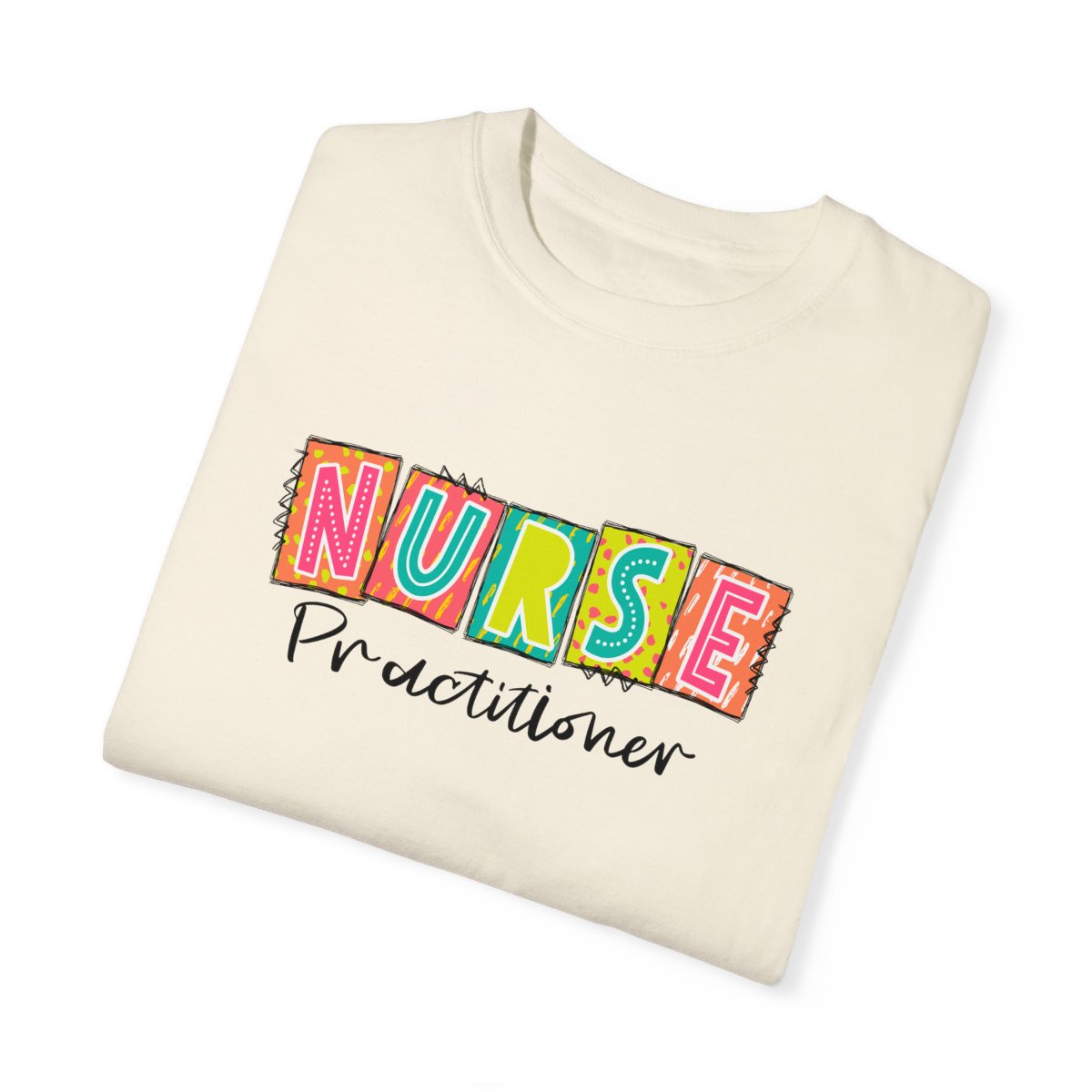 Nurse Practitioner Neon Blocks Short Sleeve Tee