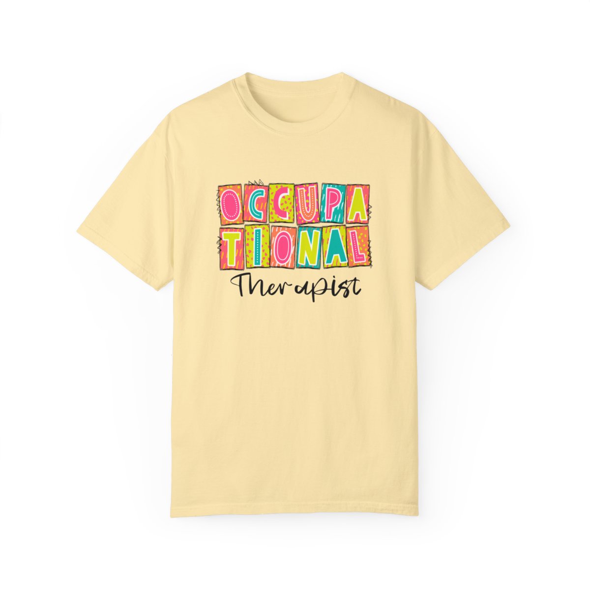 Occupational Therapist Neon Blocks Short Sleeve Tee