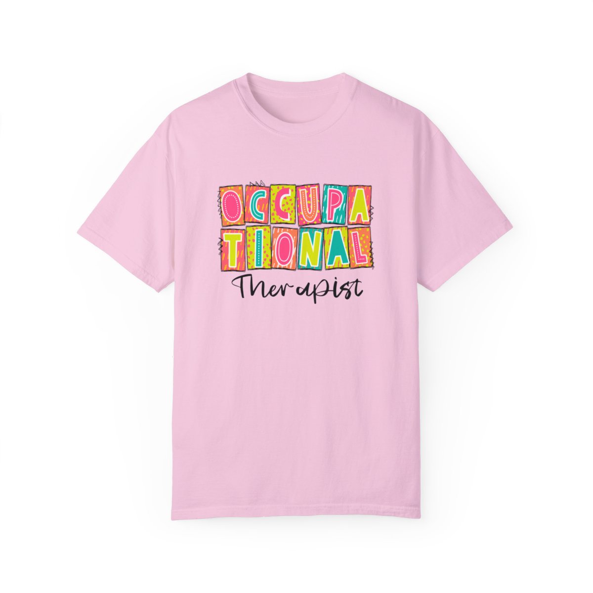 Occupational Therapist Neon Blocks Short Sleeve Tee
