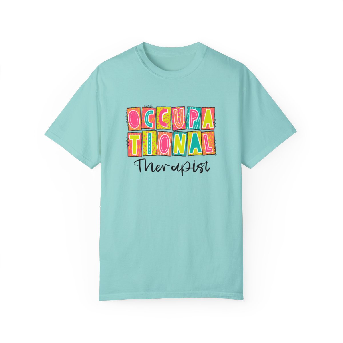 Occupational Therapist Neon Blocks Short Sleeve Tee