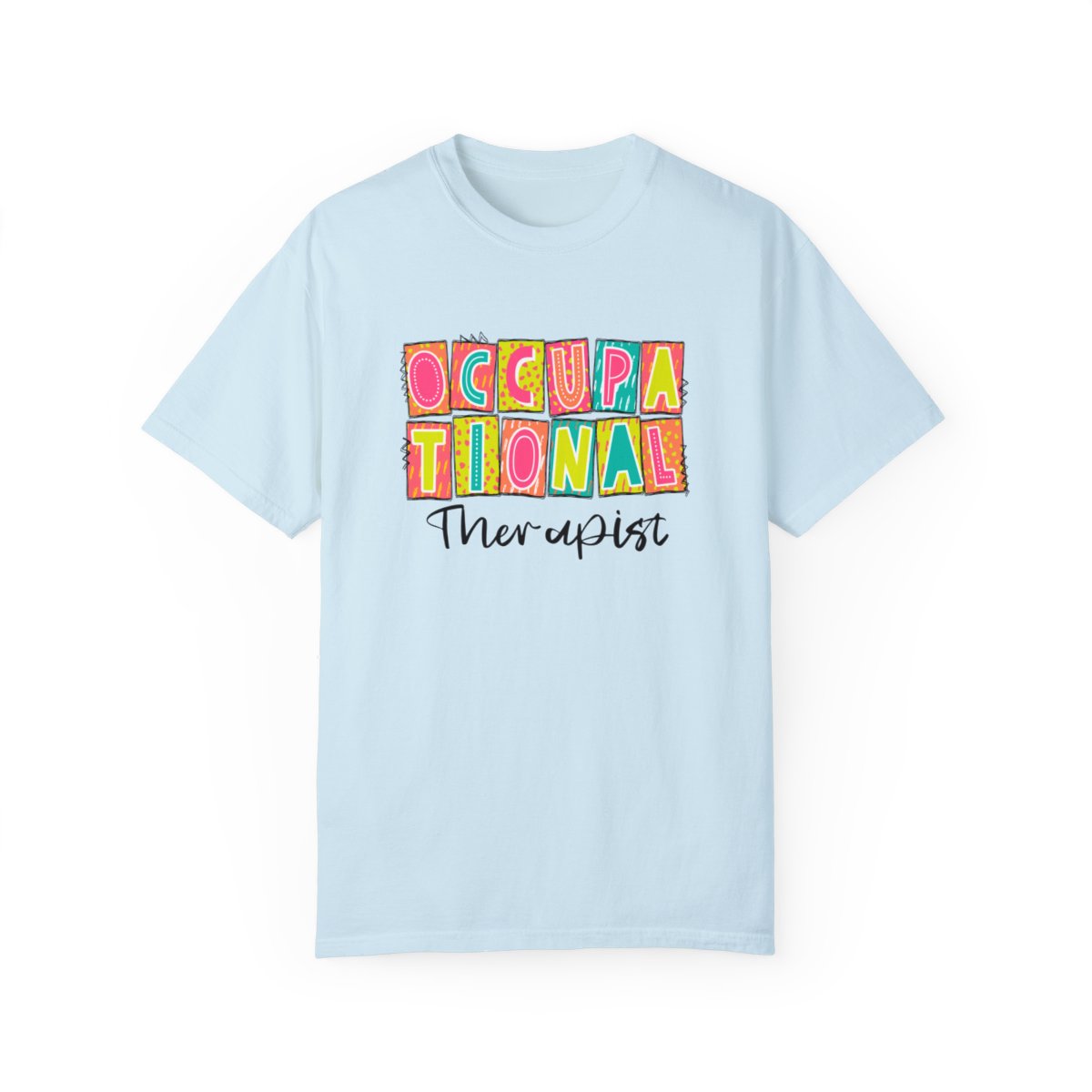 Occupational Therapist Neon Blocks Short Sleeve Tee