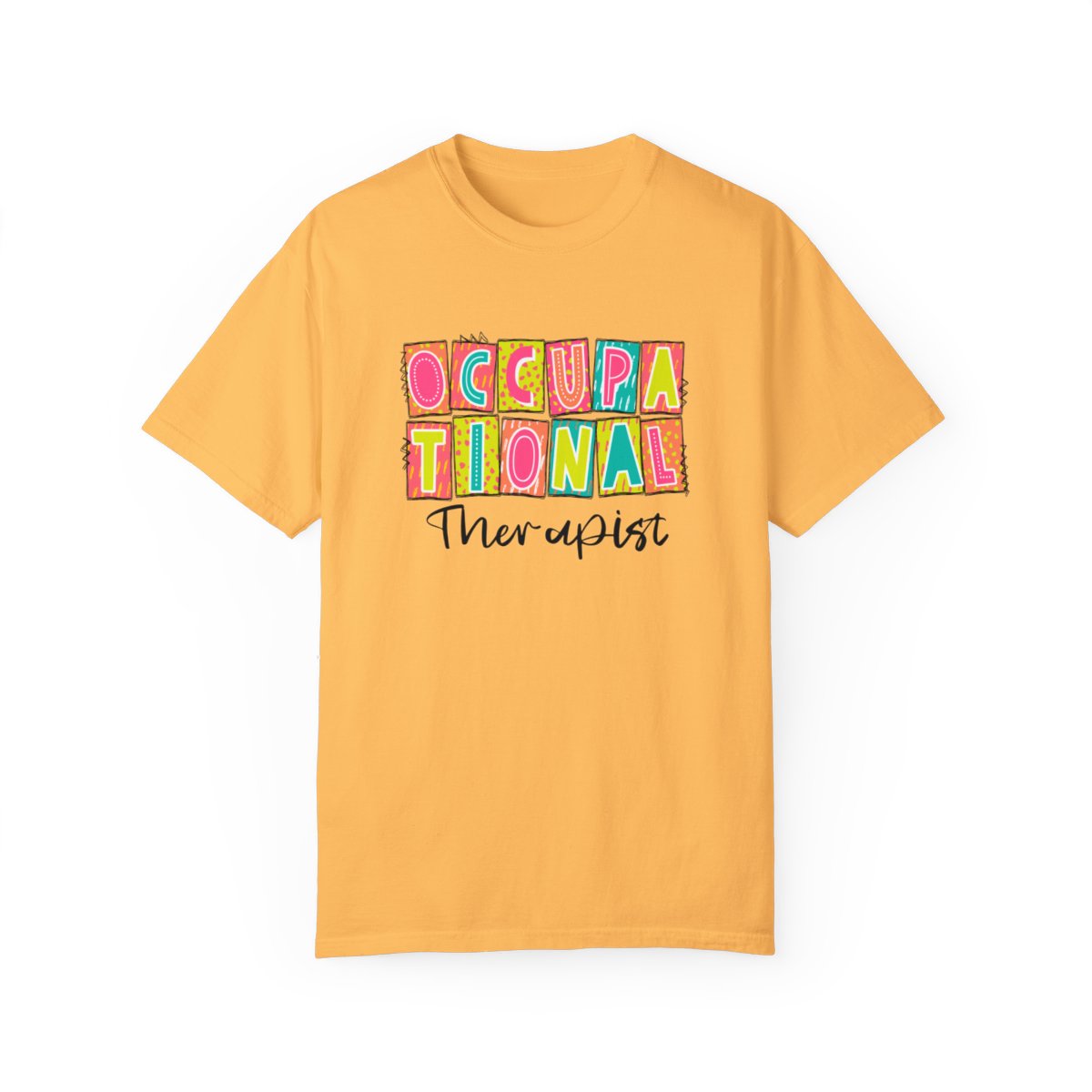 Occupational Therapist Neon Blocks Short Sleeve Tee