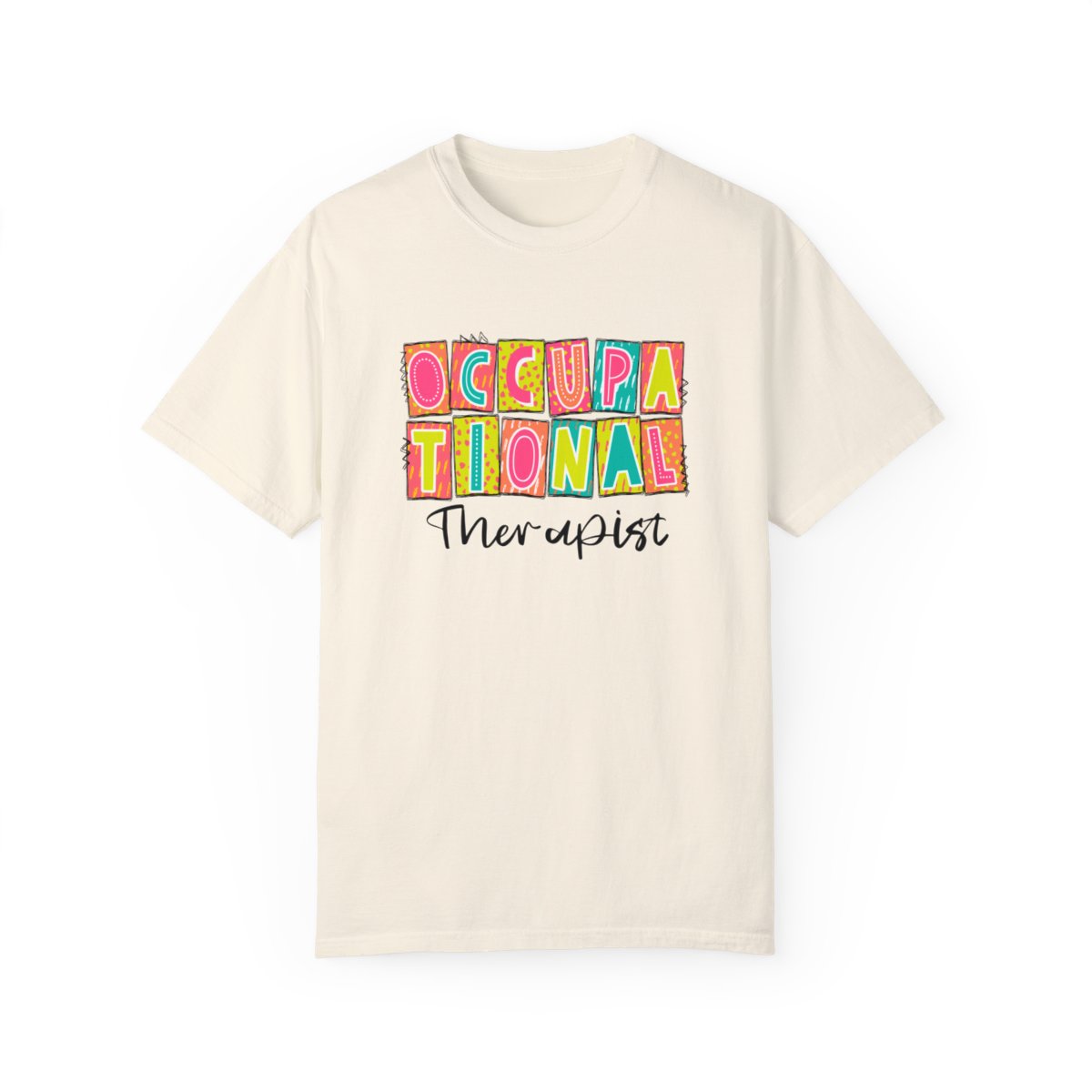 Occupational Therapist Neon Blocks Short Sleeve Tee