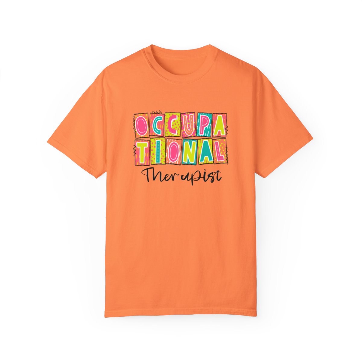 Occupational Therapist Neon Blocks Short Sleeve Tee