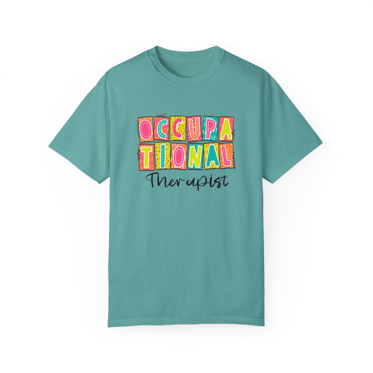 Occupational Therapist Neon Blocks Short Sleeve Tee