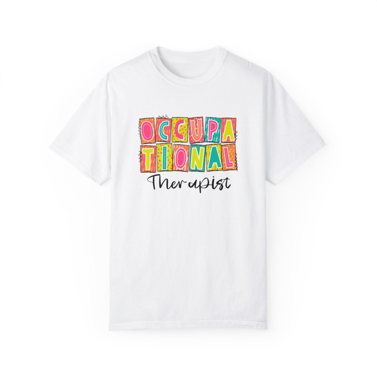 Occupational Therapist Neon Blocks Short Sleeve Tee