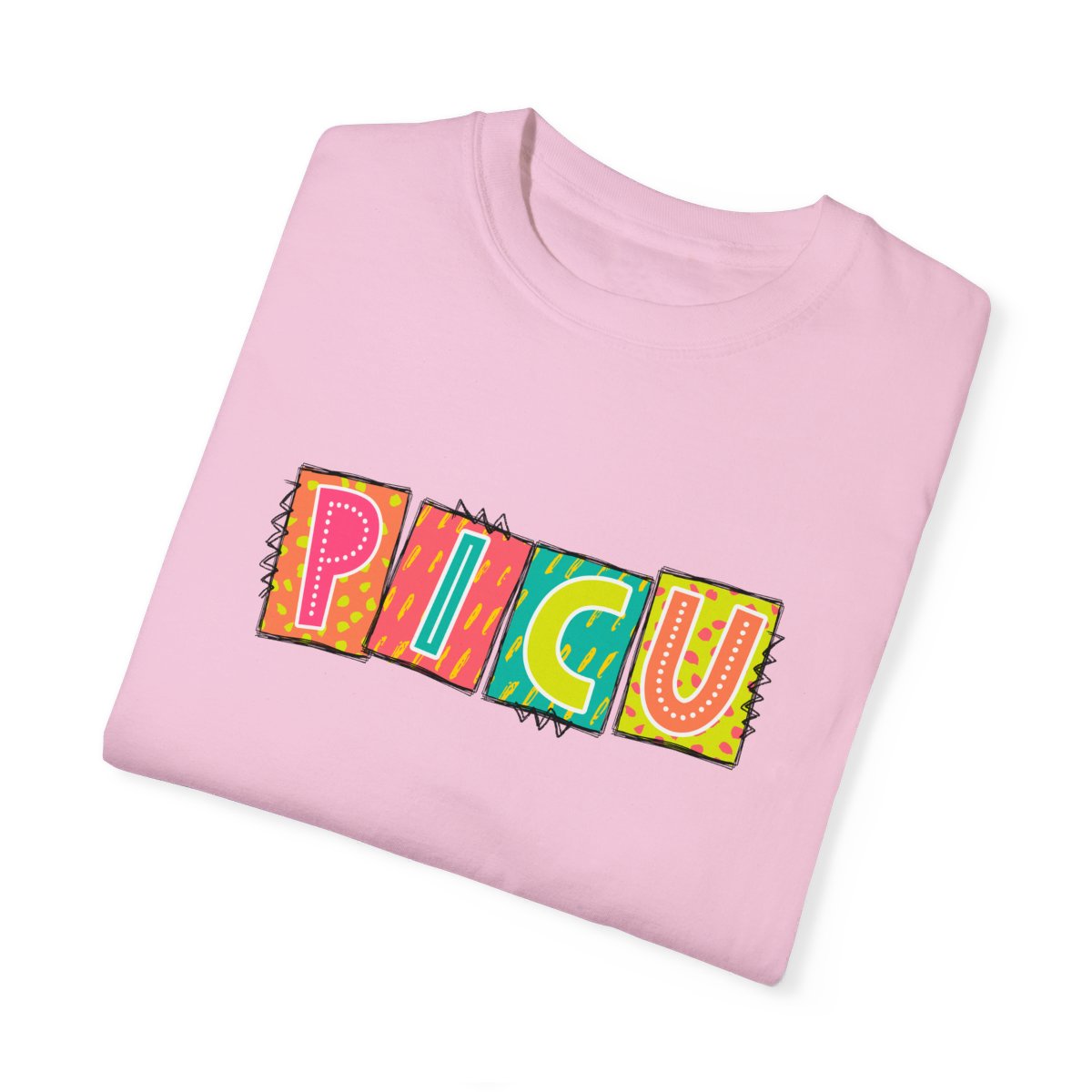 PICU Neon Blocks Short Sleeve Tee