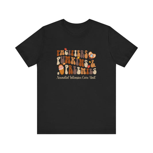 Pacifiers Pumpkins and Preemies Short Sleeve Tee