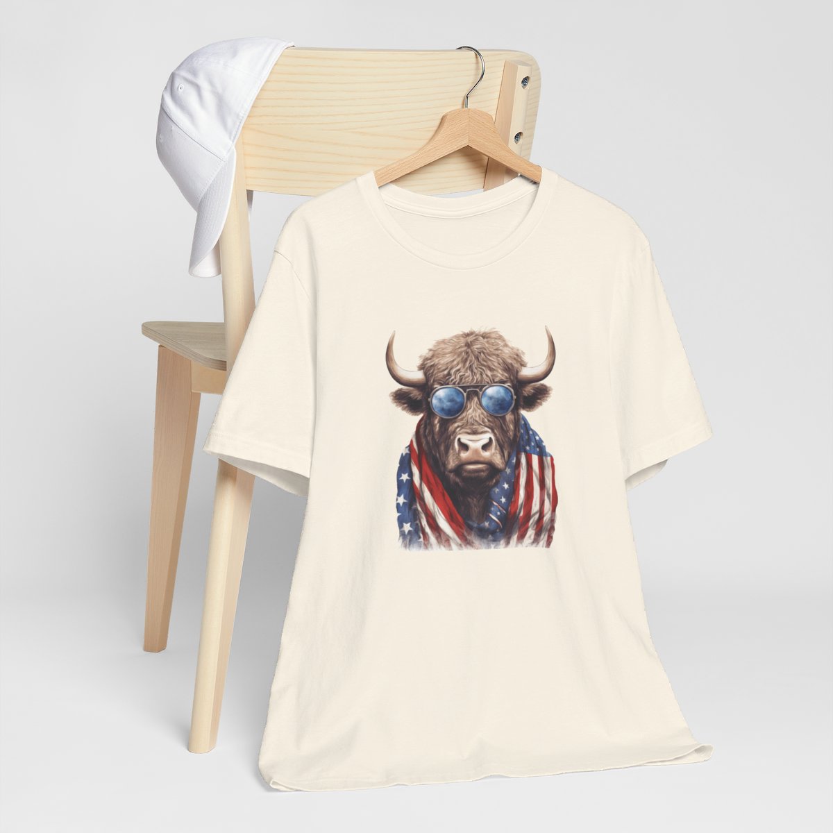 Patriotic Cow Short Sleeve Tee