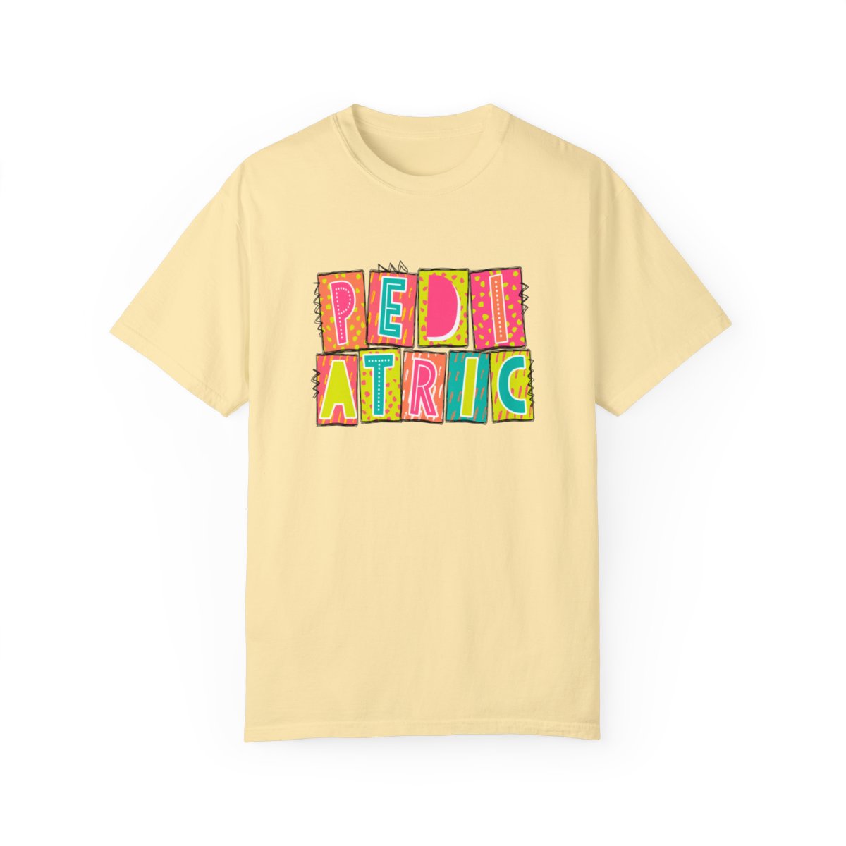 Pediatric Neon Blocks Short Sleeve Tee