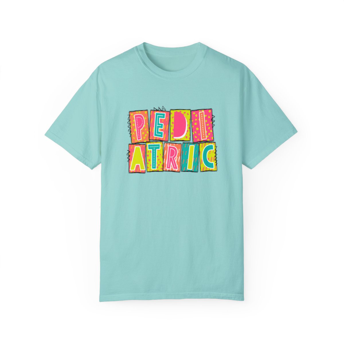 Pediatric Neon Blocks Short Sleeve Tee