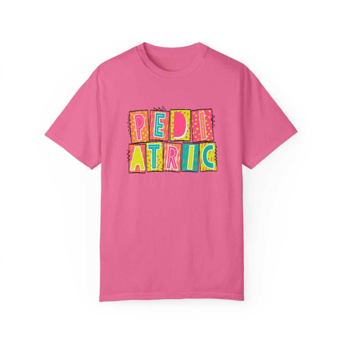 Pediatric Neon Blocks Short Sleeve Tee