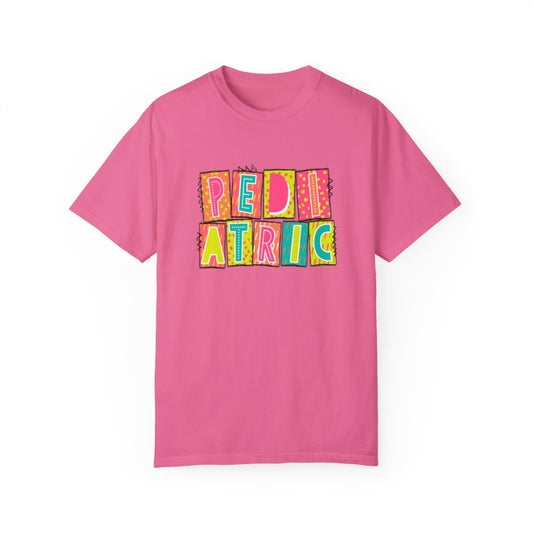 Pediatric Neon Blocks Short Sleeve Tee
