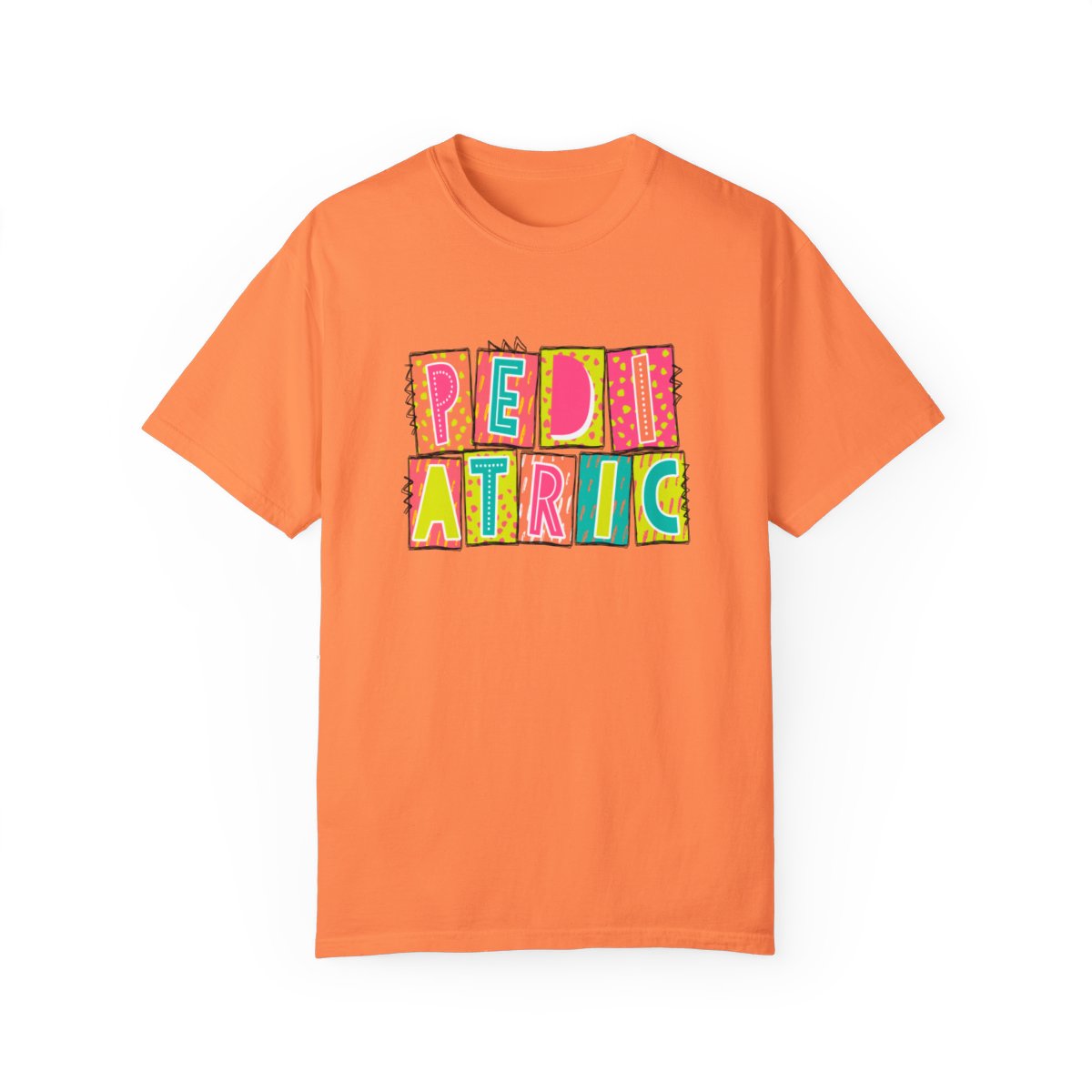 Pediatric Neon Blocks Short Sleeve Tee
