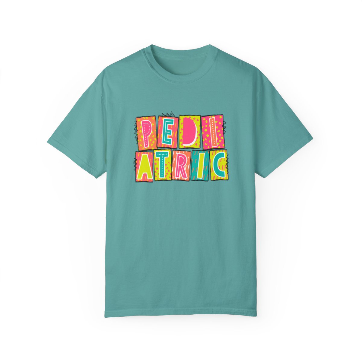 Pediatric Neon Blocks Short Sleeve Tee