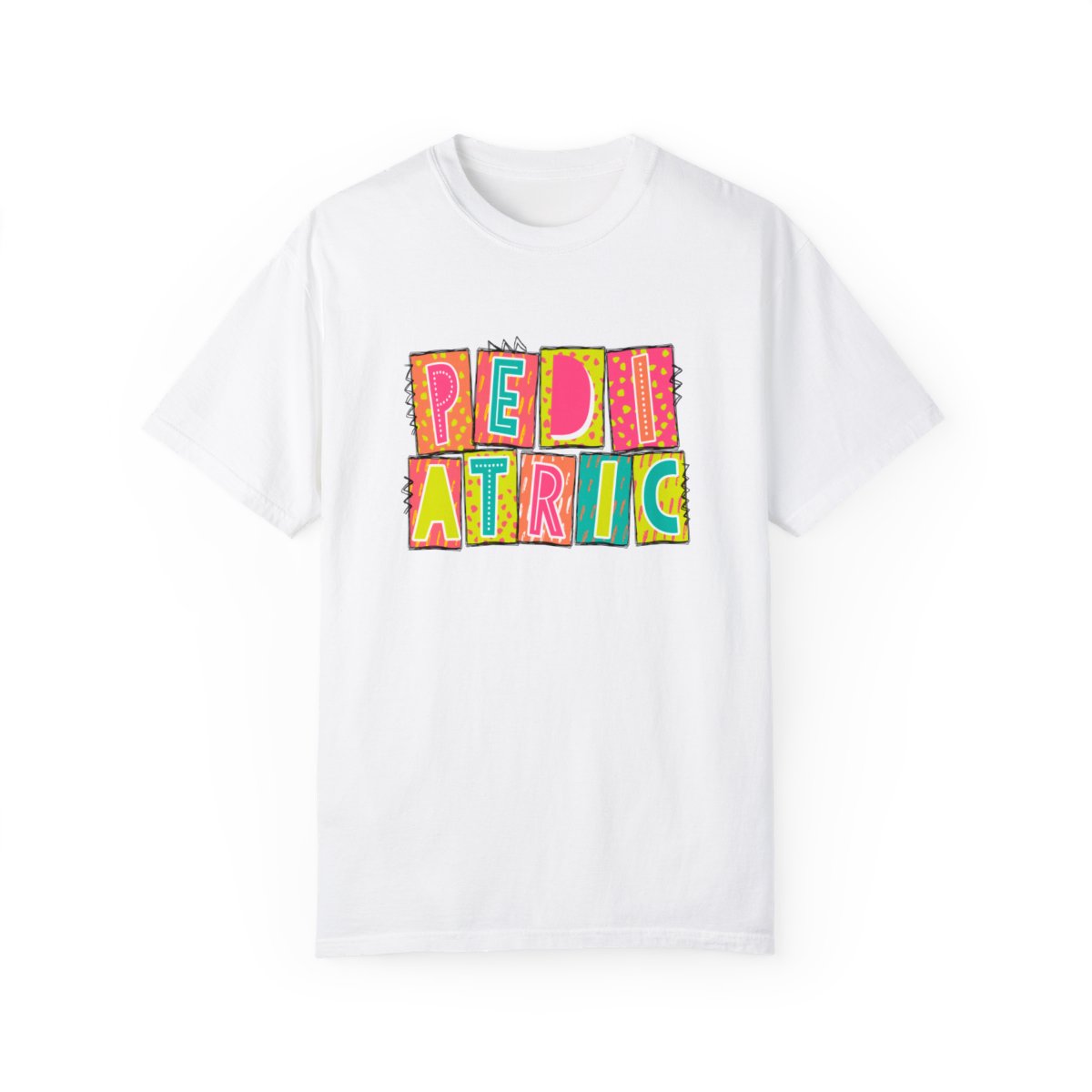 Pediatric Neon Blocks Short Sleeve Tee