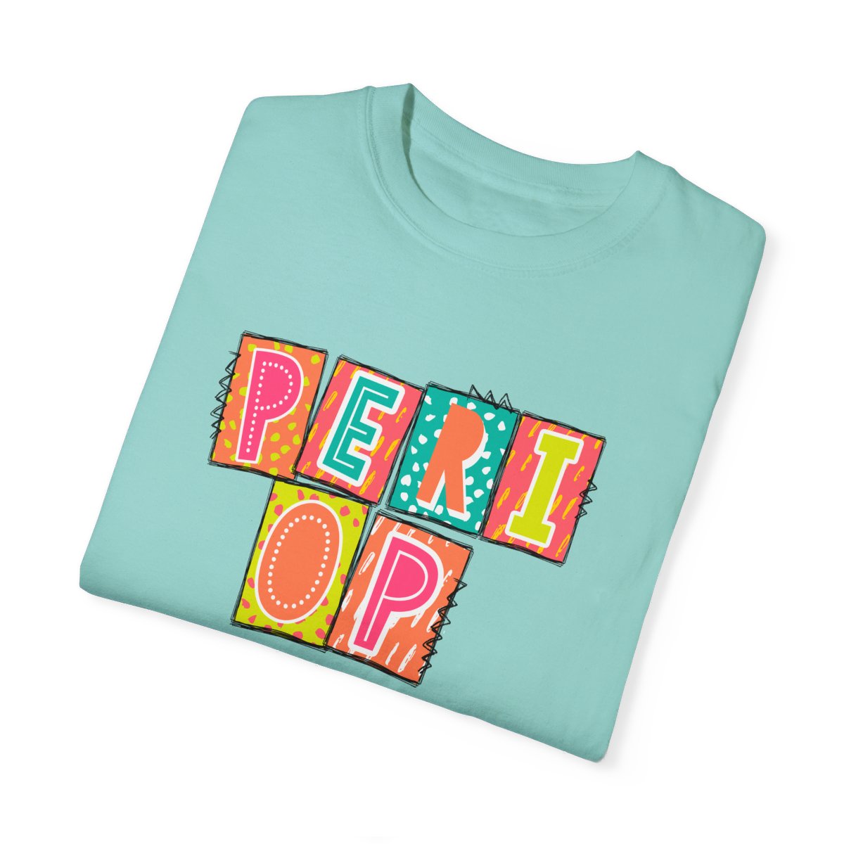 PeriOp Neon Blocks Short Sleeve Tee