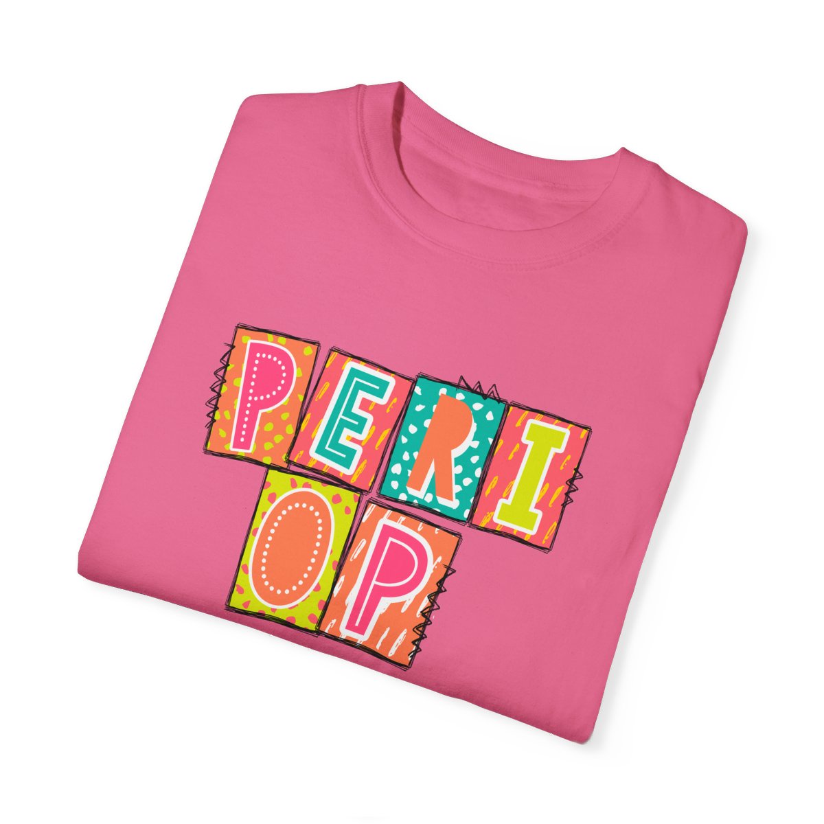 PeriOp Neon Blocks Short Sleeve Tee