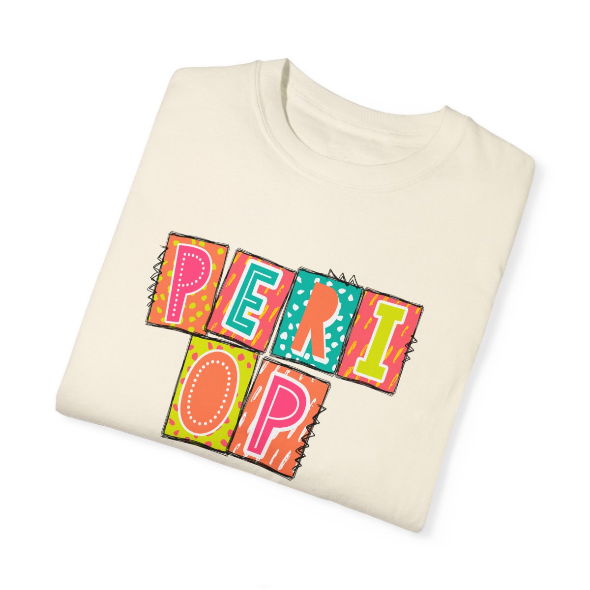 PeriOp Neon Blocks Short Sleeve Tee