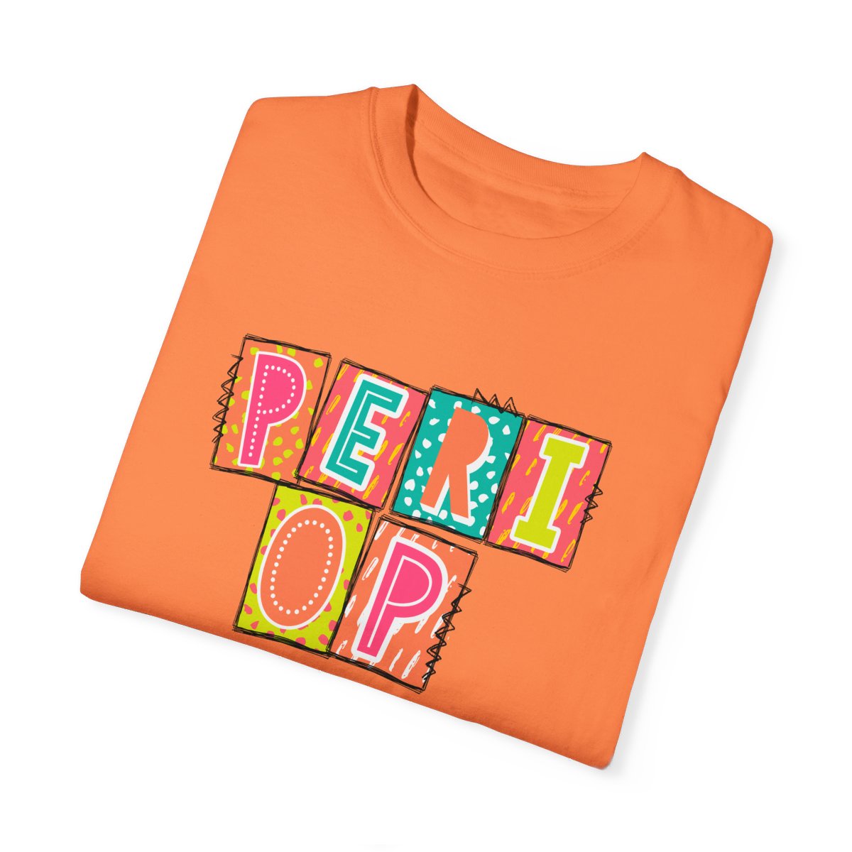 PeriOp Neon Blocks Short Sleeve Tee