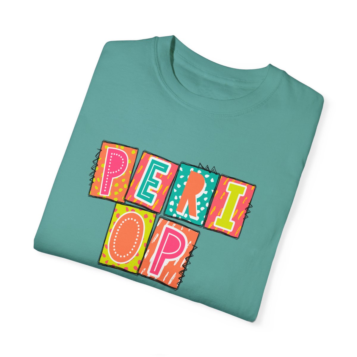 PeriOp Neon Blocks Short Sleeve Tee
