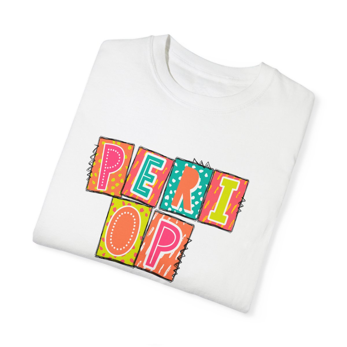 PeriOp Neon Blocks Short Sleeve Tee