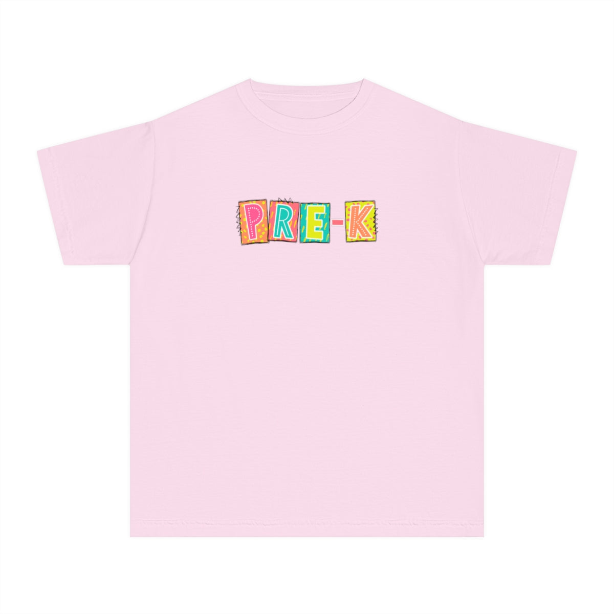 Pre-K Neon Blocks Youth Short Sleeve Tee