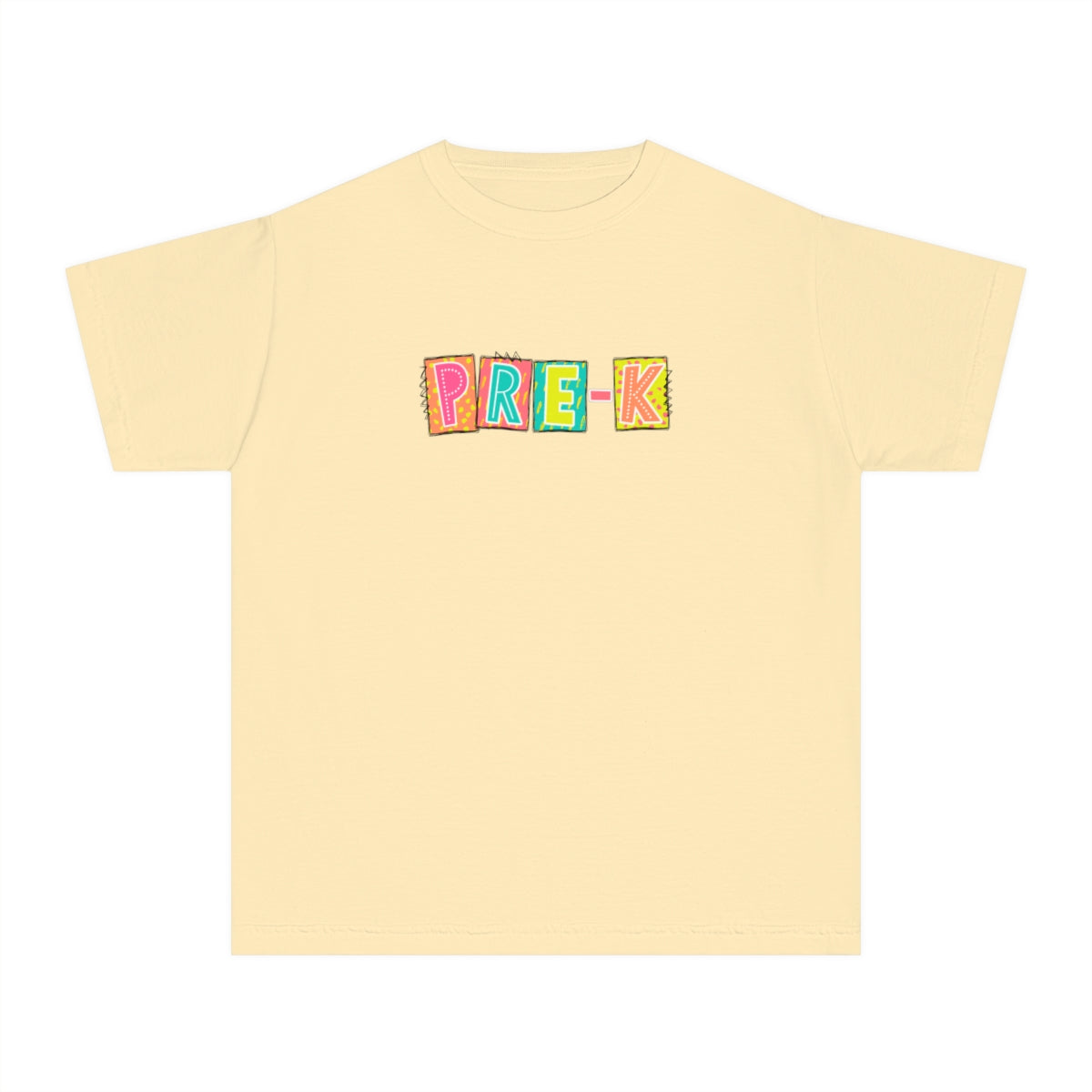 Pre-K Neon Blocks Youth Short Sleeve Tee