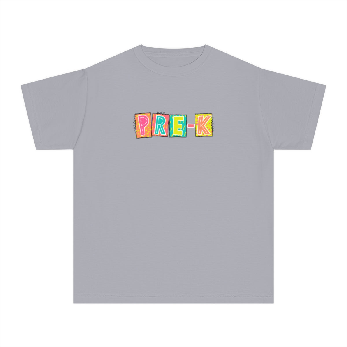 Pre-K Neon Blocks Youth Short Sleeve Tee