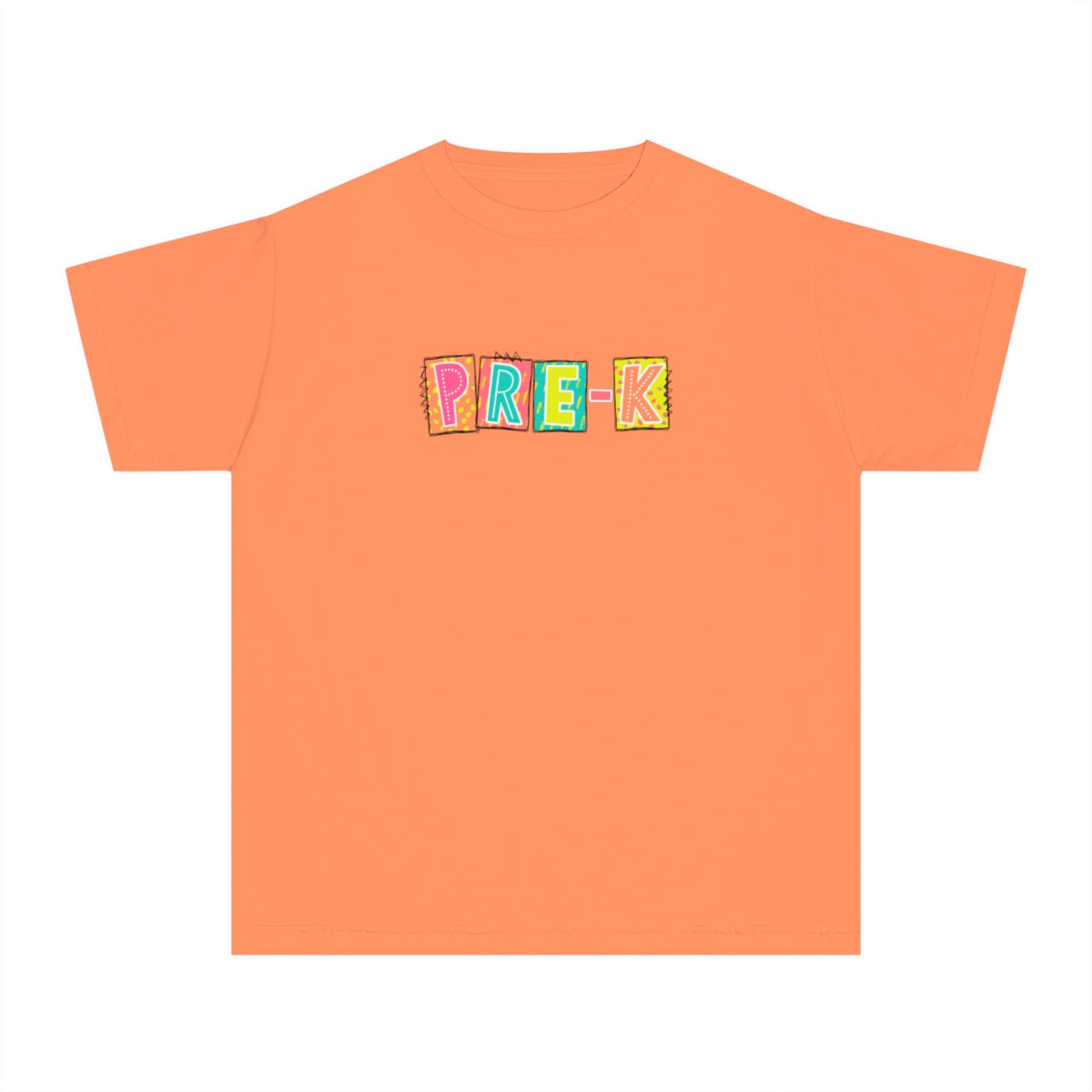 Pre-K Neon Blocks Youth Short Sleeve Tee