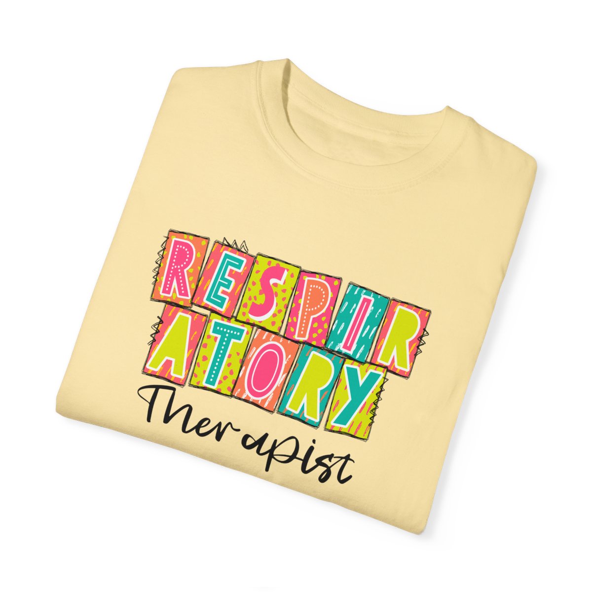 Respiratory Therapist Neon Blocks Short Sleeve Tee